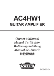 Vox AC4HW1 Owner's Manual