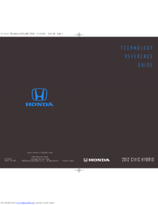 Honda 2012 Civic Hybrid Technology Reference Manual