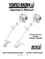Yard-Man YM400 Operator's Manual