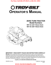 Troy-Bilt RZT 50 Operator's Manual
