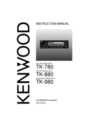 Kenwood TK-880 series Instruction Manual