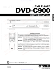 Yamaha DVD-C900 Service Manual