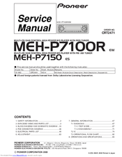 Pioneer MEH-P7100R Service Manual
