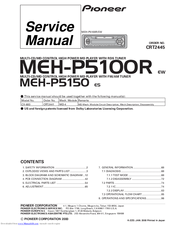 Pioneer MEH-P5100R Service Manual