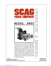 Scag Power Equipment SWZU52A-18HN Operator's Manual
