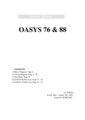 Korg OASYS 88 Service Manual