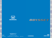 Honda 2016 ODESSEY Owner's Manual