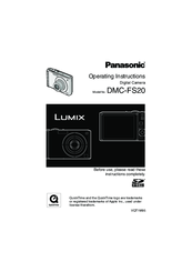 Panasonic Lumix DMC-FS20 Operating Instructions Manual