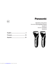 Panasonic ES-RT67 Operating Instructions Manual