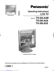 Panasonic TX-20LA2X Operating Instructions Manual