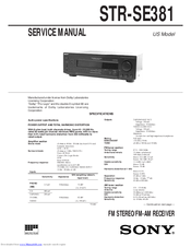 Sony STR-SE381 Service Manual