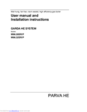 Biasi Parva HE M96.32SR/P User Manual And Installation Instructions