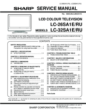 Sharp LC-32SA1E Service Manual