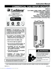 Lochinvar CLN 250100A Instruction Manual