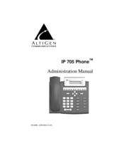Altigen IP 705 Administration Manual