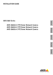 Axis Q6032-E PTZ Installation Manual
