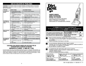 Dirt Devil M085835 Owner's Manual