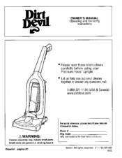 Dirt Devil M091200 Owner's Manual