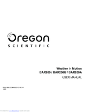 Oregon Scientific BAR200U User Manual