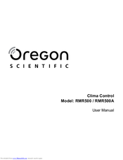 Oregon Scientific Clima Control RMR500 User Manual