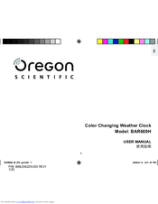 Oregon Scientific BAR669H User Manual