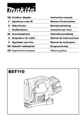 Makita bst110 Instruction Manual