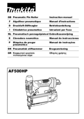 Makita AF500HP Instruction Manual