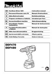 Makita DDF480 Instruction Manual
