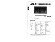 Akai VX600 Service Manual