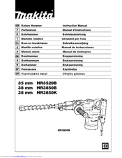 Makita HR3850B Instruction Manual