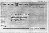 GE SC 7300 Use And Care Manual