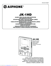 Aiphone JK-1HD Installation And Operation Manual
