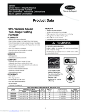 Carrier 58HDV080 Product Data