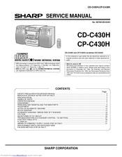 Sharp CD-C430H Service Manual