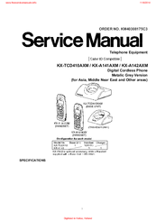 Panasonic KX-A141AXM Service Manual