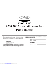 Pacific Z210 Parts Manual