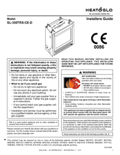 Heat & Glo SL-350TRS-CE-D Installer's Manual