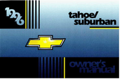 Chevrolet 1996 Tahoe Owner's Manual