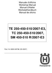 Husqvarna TC 250-450-510/2007 Workshop Manual