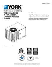 York R-410F Technical Manual  For Installation And  Maintenance