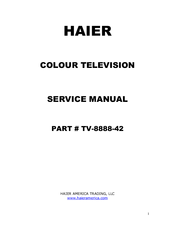 Haier TV-8888-42 Service Manual