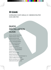 D-Link DVA-G3670B Quick Installation Manual