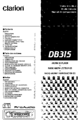 Clarion DB315 Owner's Manual