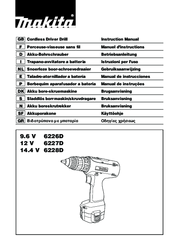 Makita 6228D Instruction Manual