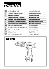 Makita 6222D Instruction Manual
