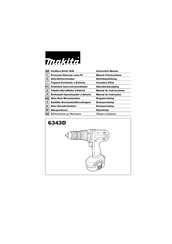 Makita 6343D Instruction Manual