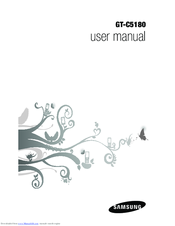 Samsung GT-C5180 User Manual