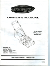 Yardworks 60-1609-4 Owner's Manual