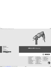 Bosch GBM 13-2 RE PROFESSIONAL Original Instructions Manual