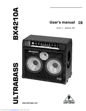 Behringer ULTRABASS BX4210A User Manual